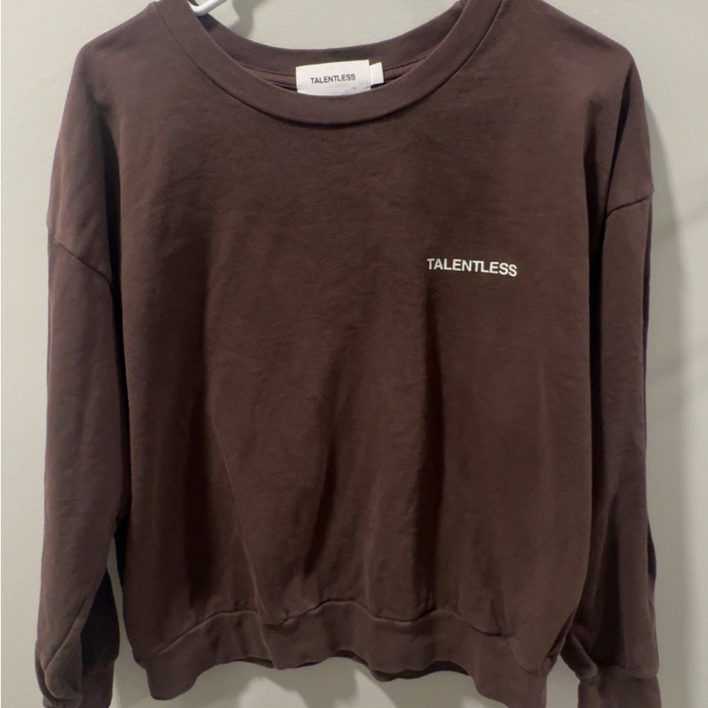 Talentless Dark Brown Crewneck